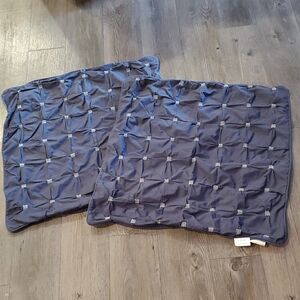 Ink+Ivy 24" Navy Blue Pillow Covers Set